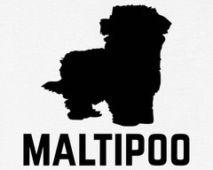 Maltipoo Silhouette T-Shirt Dog Breed Tee Gift