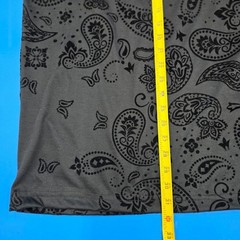 Saints Studio Men’s 3X T-Shirt Black Paisley Flocked Velour Oversized NWT $58