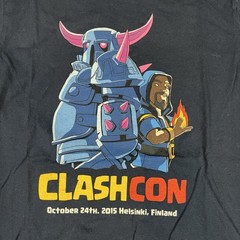 ClashCon 2015 T Shirt Mens Medium Blue Jinx Video Games Preowned