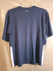 Adidas ClimaLite Shirt Men’s Large Short Sleeve Blue and White Size Large