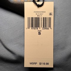 RLX Ralph Lauren Long Sleeve Henley T Shirt S Small Light Blue Lyocell Soft New