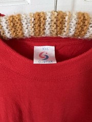 Vtg 90s I Climbed The Great Wall Of China Thin T-Shirt Red L XL XXL