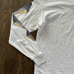 Adidas Vintage 2000’s Boys Teens Medium T-Shirt Gray Grey LS Adidas Graphic