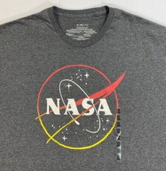 NEW Men’s NASA Short Sleeve Distressed Screen Print T-Shirt XXL