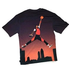 Nike Air Jordan 85 Mens Gradient T-Shirt Men Size Small Off Noir Jumpman Skyline