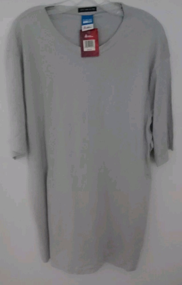 86 NWT Avery Dennison Private Label RFID 100% Prima Cotton Gray Men’s Shirt SzXL