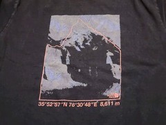 The North Face K12 Mountain Graphic T-Shirt Tee Mens Size LARGE Black TNF