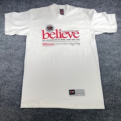 Apostle Clothing Collection Shirt Mens L White Jesus Believe King Made in USA