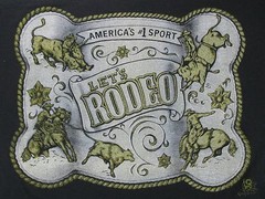 vintage 80s COWBOY RODEO PAPER THIN T-Shirt LARGE single stitch horse NOS