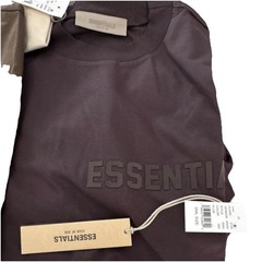 Essentials Fear of God Eggshell Plum Wood Cotton Logo T-Shirt SML Men Regular