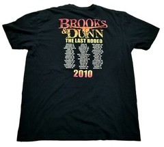 Brooks & Dunn The Last Rodeo 2010 Tour Concert T-Shirt Men 2XL Cowboy Western