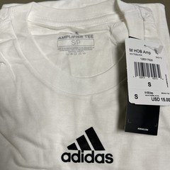 adidas Cotton Amplifier Tee Short Sleeve White EK0172 Men’s Size Small – NWT