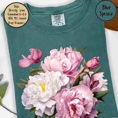 Pink Peony Lover Comfort Tee Shirt Gift Flower