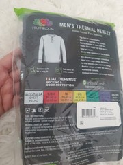 Fruit Of The Loom 2019 Men’s Thermal Henley XL/XG