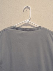 Gustin T-Shirt Mens SS Light Steel Blue Organic Cotton Made In USA Crew Neck L