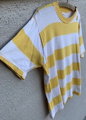 Vintage Striped T Shirt Combed Cotton Munsingwear Surf Mod Combed Cotton Sz XL