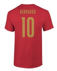 Portugal Soccer #10 Bernardo Silva Football Fans Adult and Youth T-Shirt