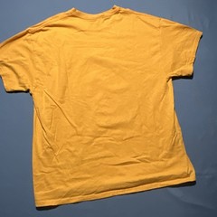 Outrank T-Shirt XL Orange Blue Bear Graphic Money Bags “All Earned” Streetwear