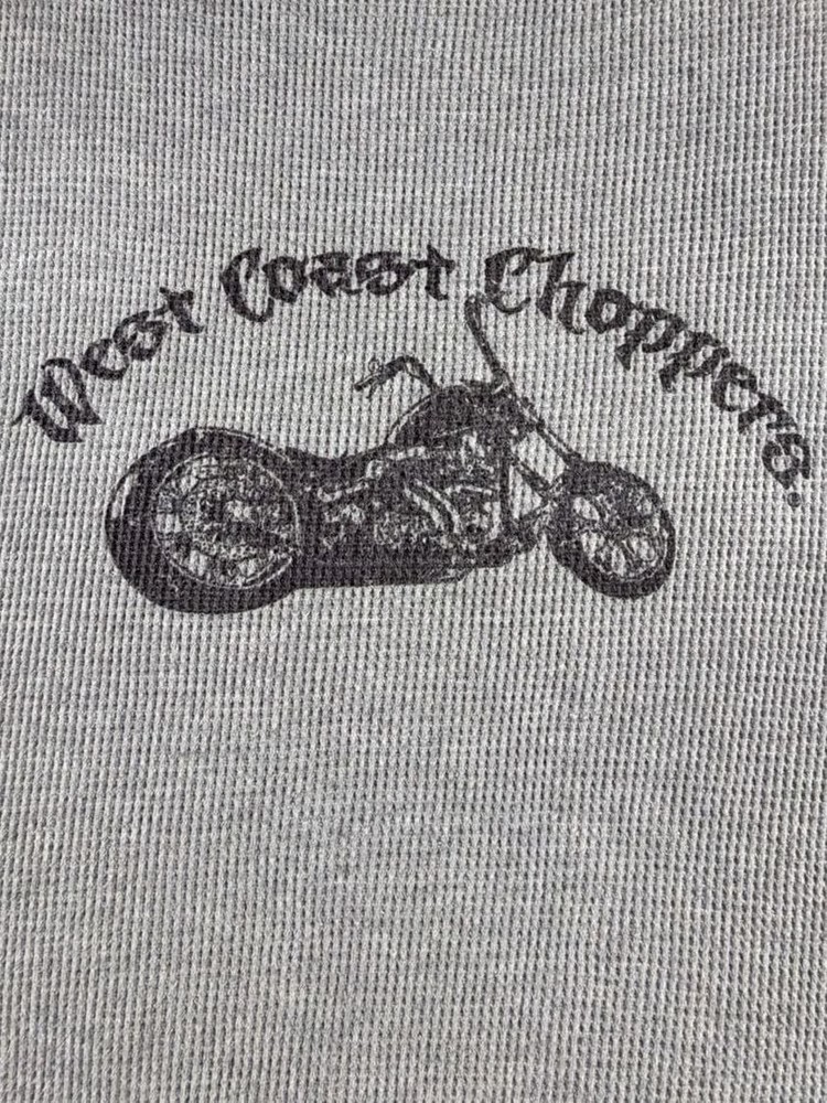 Vintage Jesse James West Coast Choppers Waffle Knit Thermal Long Sleeve Shirt