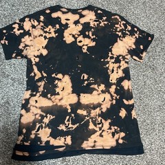 Rush Fly By Night Men T Shirt Largei Black Bleach Acid Wash Distressed Modern