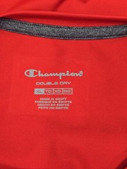 Champion Mens Double Dry Performance T-Shirt Red Short Sleeve Crewneck XL NWT