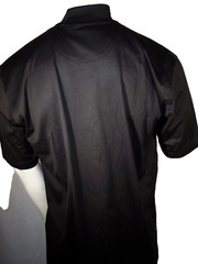 NEW Smith & Tweed Large Black Spima Cotton Moc Neck T-Shirt