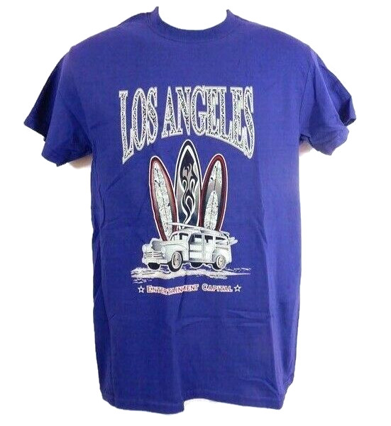 Surf Los Angeles T-Shirt Unisex Small Purple California