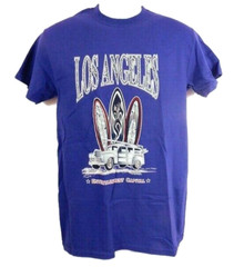 Surf Los Angeles T-Shirt Unisex Small Purple California
