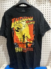 Men’s Black Indiana Jones T-Shirt 1969 Worldwide Expeditions Size Large 42-44