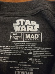 Star Wars Mandalorian Dark Gray Long Cuffed Sleeve Sz XXL T Shirt