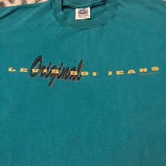 Vintage Levi’s 501 Jeans Men’s Blue Teal Jeans 1993 Single Stitch Shirt Sz XL