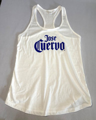 Jose Cuervo Mens Large Muscle Tank Top T-Shirt White Cotton Blend + SUNGLASSES!