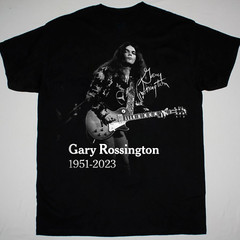 1951 2023 Signed Gary Rossington Shirt Short Sleeve Black Unisex S-5XL 1P0042