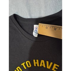 Delta Pro Spun US Army Veteran T-Shirt Black Yellow Graphic Mens XL Proud Served