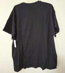 ACDC Back In Black Logo Graphic T-shirt Men Black Short Sleeve Music Size XL