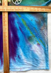 Vintage Tie Dye Mens T Shirt Large Rainbow Burst Peace Hippie Y2K
