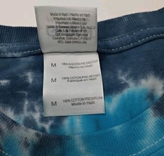 New Tie Dye Men’s Medium T-Shirt Blue Yellow Multicolor Summer Swirl Spiral