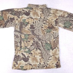 Vintage Ace Sportswear Advantage Camo Shirt Men XL Mock Neck Made In USA Gorpcoe