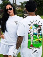 Sullen Men’s Nice Putt Short Sleeve Premium T-shirt Tattoo Girl Golfing Tee FORE