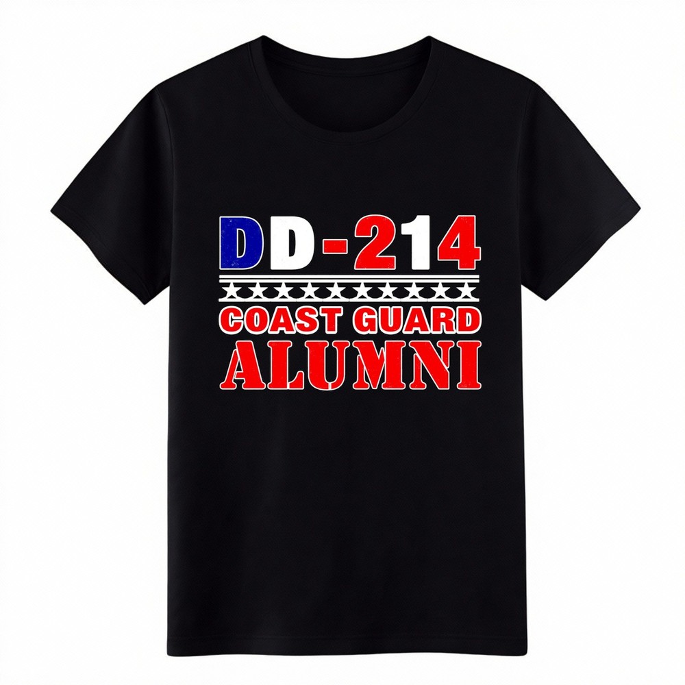 Unisex DD-214 Coast Guard Alumni Gift Graphic T-Shirt – USCG Veteran Honor Tee