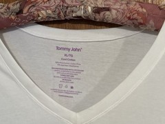 NWT Tommy John white T-shirt XL spandex/cotton lightweight