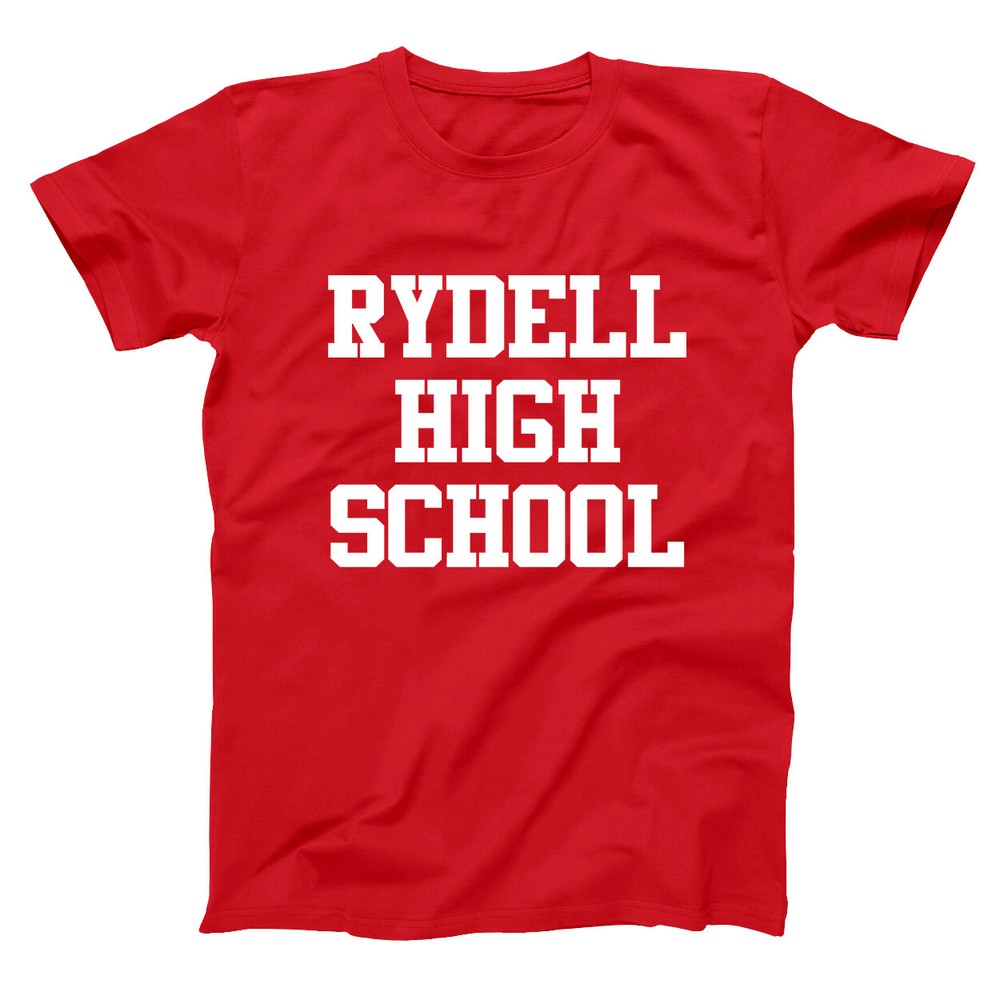Rydell High School Funny Retro Grease Movie Dance Red Basic Men’s T-Shirt
