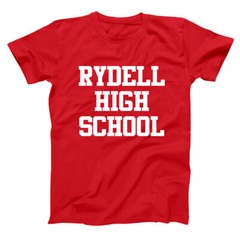 Rydell High School Funny Retro Grease Movie Dance Red Basic Men’s T-Shirt