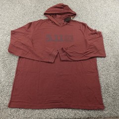 NEW 5.11 Tactical Shirt Mens 2XL Red Hooded Long Sleeve Hoodie Graphic Logo Tee
