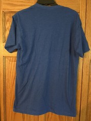 T-shirt Next Level Blue Short Sleeve Crew, Men, Women, Unisex (Blank solid)