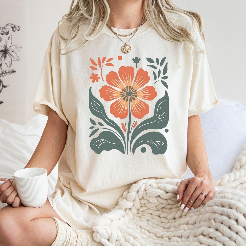 Flower T Shirt, Retro Floral Shirt