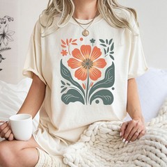 Flower T Shirt, Retro Floral Shirt