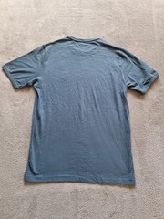 Diesel T-Shirt Men’s Small Blue Crew Neck Short Sleeve Logo Patch Organic Tee