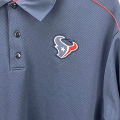 Nike NFL Houston Texans On Field Polo Golf Shirt Dri-Fit Navy Men’s Size Large L