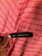 Nike Dri Fit Tee Shirt Mens Extra Large Stretch Red Collar Short Sleeve XL Soft